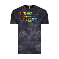 Cloud Black It's okay to say Gay pride Vintage Tee - CowGirlArtShop