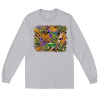 Moon Dust mardi gras plaid purple glitter background Long Sleeve Tee - FaDigitalArtStudio