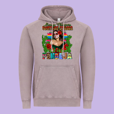 Mexican Chingona Vintage Hoodie Designed By Fadigitalartstudio