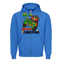 True Royal ho ho ho gamer Christmas Zipper Hoodie - BarkalooDesign