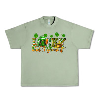 Oil Green Lucky and i gnome it St. Patrick's Day Urban Heavy Tee - CowGirlArtShop