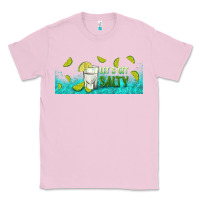 Bubblegum Pink let's get salty with lime Classic Tee - TumblerDesignByShophia