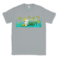 Heather Grey let's get salty with lime Classic Tee - TumblerDesignByShophia