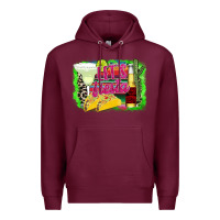 Burgundy Let's Fiesta Premium Hoodie - CowhideDigitalArt