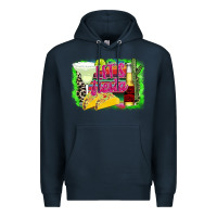 Navy Let's Fiesta Premium Hoodie - CowhideDigitalArt