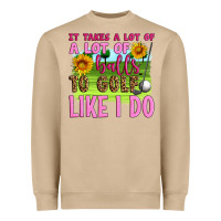 Mushroom it takes a lot of a lot of balls to golf like i do Heavyweight Sweatshirt - Artiststas