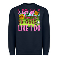 Navy it takes a lot of a lot of balls to golf like i do Heavyweight Sweatshirt - Artiststas
