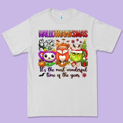 Hallothanksmas Its The Most Wonderful Time Of The Premium Tee Designed By Texasbilliewilder