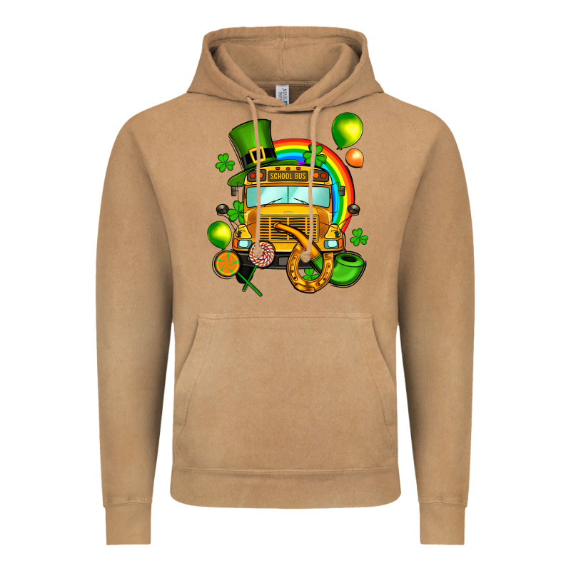 St. Patrick's School Bus Vintage Hoodie by OliviaCreatesArt | Teevron