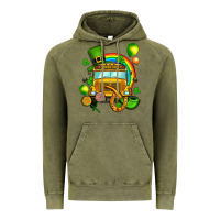 Vintage Olive St. Patrick's school bus Vintage Hoodie - OliviaCreatesArt