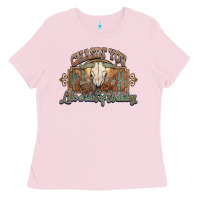 Bubblegum Pink Chasin you like a shot of whiskey bull skull Ladies Tee - HowdyJamesFarm