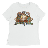 White Chasin you like a shot of whiskey bull skull Ladies Tee - HowdyJamesFarm