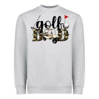Heather Grey golf dad Heavyweight Sweatshirt - Artiststas