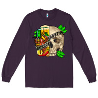 Plum Skull crawfish season Long Sleeve Tee - FaDigitalArtStudio