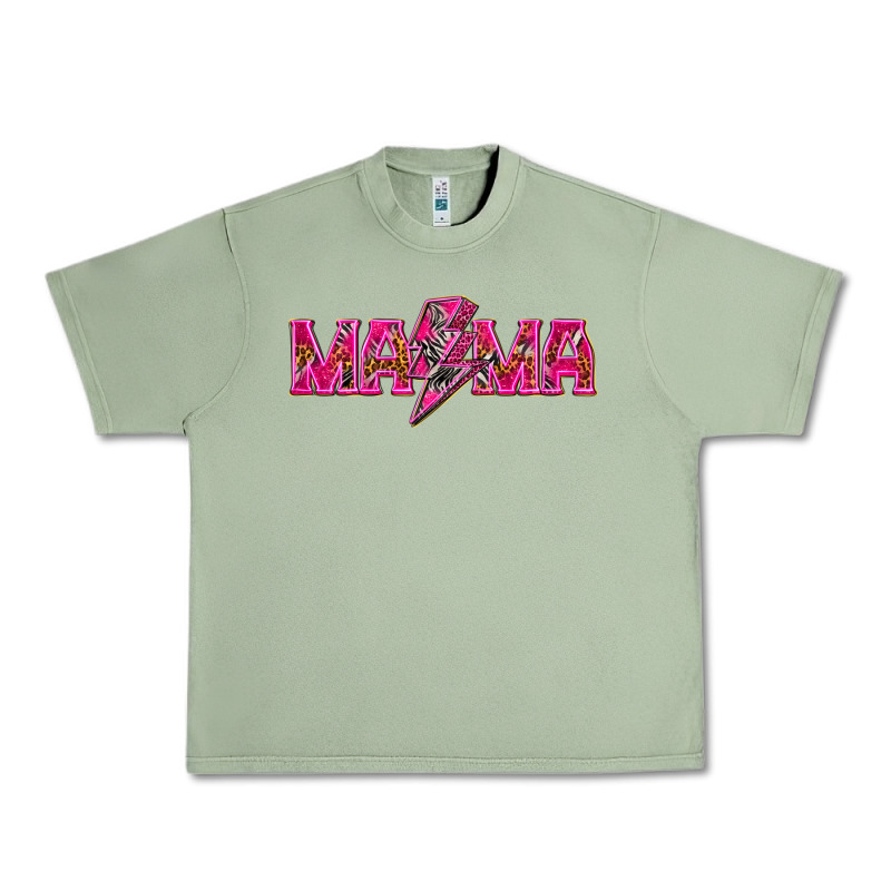 Mama Neon Lightning Bolt Mother's Day Urban Heavy Tee by HowdyJamesFarm | Teevron