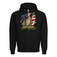 Black army veteran  pray Zipper Hoodie - BarkalooDesign