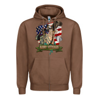 Chestnut army veteran  pray Zipper Hoodie - BarkalooDesign