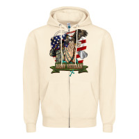 Sandshell army veteran  pray Zipper Hoodie - BarkalooDesign