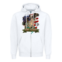 White army veteran  pray Zipper Hoodie - BarkalooDesign