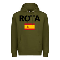 Army Green rota spain spanish flag city vacation travel gift pullover hoodie Premium Hoodie - maiPhamDesign
