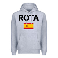 Heather Grey rota spain spanish flag city vacation travel gift pullover hoodie Premium Hoodie - maiPhamDesign