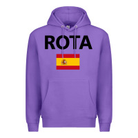 Purple rota spain spanish flag city vacation travel gift pullover hoodie Premium Hoodie - maiPhamDesign