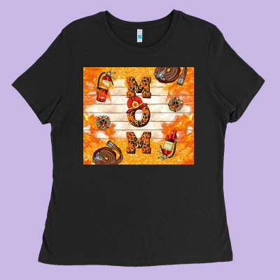Fireman Mom Mother's Day Ladies Tee Designed By Tumblerdesignbyshophia