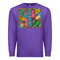 Purple teacher  School Premium Sweatshirt - AdoDesignShop