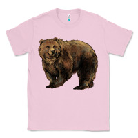 Bubblegum Pink Grizzly Bear Classic Tee - HowdyJamesFarm