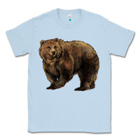 Dusty Blue Grizzly Bear Classic Tee - HowdyJamesFarm