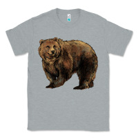 Heather Grey Grizzly Bear Classic Tee - HowdyJamesFarm