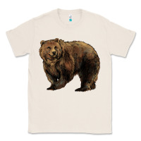 Natural Grizzly Bear Classic Tee - HowdyJamesFarm