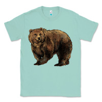 Seafoam Grizzly Bear Classic Tee - HowdyJamesFarm
