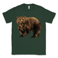 Sports Green Grizzly Bear Classic Tee - HowdyJamesFarm