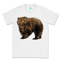 White Grizzly Bear Classic Tee - HowdyJamesFarm