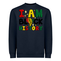 Navy i am black history Heavyweight Sweatshirt - Artiststas