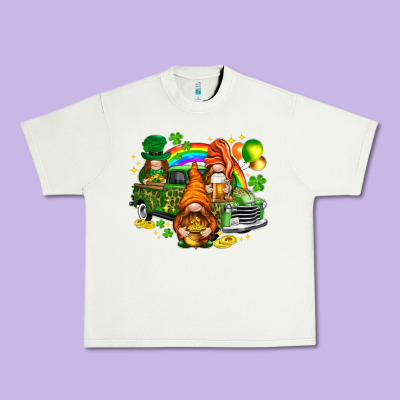 St. Patrick's Day Gnomies With Truck Urban Heavy Tee Designed By Howdyjamesfarm