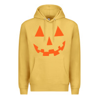 Antique Gold Halloween Pumpkin Face Gift Creepy Spooky Horror Premium Hoodie - maiPhamDesign