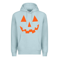 Blue Mist Halloween Pumpkin Face Gift Creepy Spooky Horror Premium Hoodie - maiPhamDesign