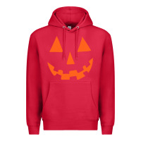 Cardinal Halloween Pumpkin Face Gift Creepy Spooky Horror Premium Hoodie - maiPhamDesign