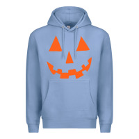 Colony Blue Halloween Pumpkin Face Gift Creepy Spooky Horror Premium Hoodie - maiPhamDesign