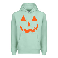 Seafoam Halloween Pumpkin Face Gift Creepy Spooky Horror Premium Hoodie - maiPhamDesign