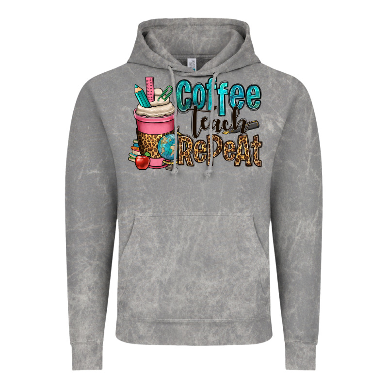 Coffee Teach Repeat Vintage Hoodie by OliviaCreatesArt | Teevron