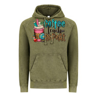 Vintage Olive coffee teach repeat Vintage Hoodie - OliviaCreatesArt