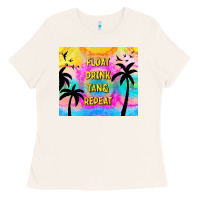 Bone float drink tan & repeat Ladies Tee - TumblerDesignByShophia