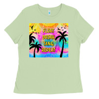 Matcha float drink tan & repeat Ladies Tee - TumblerDesignByShophia