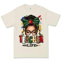 Bone teacher life afro messy bun Premium Tee - texasbilliewilder