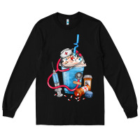 Black Nurse frappe coffee Long Sleeve Tee - FaDigitalArtStudio