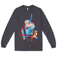 Smoke Nurse frappe coffee Long Sleeve Tee - FaDigitalArtStudio