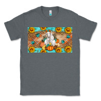 Charcoal Heather Goat Family Fall Pumpkins Classic Tee - Artiststas